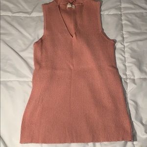 Short sleeve pink top